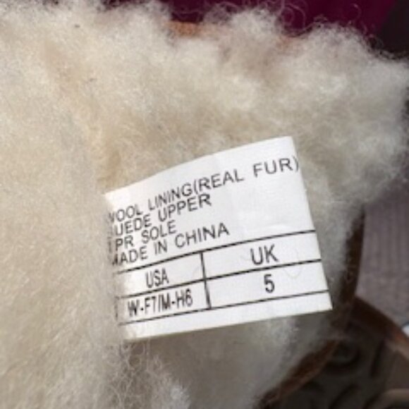 Emu sheepskin boots with ties - Picture 4 of 5